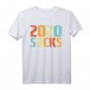Retro 2020 Sucks Lustiges Quarantäne T-Shirt - Humorvolles Geschenk für Freunde & Partys, Perfekt für Halloween, Weihnachten & Geburtstage