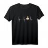 Knoblauch Herzschlag Garlic EKG Puls T-Shirt – Lustiges Geschenk für Knoblauchliebhaber, Köche, Veganer & Fans italienischer Küche zum Garlic Day & nationalem Tag des Knoblauchs