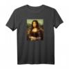 Montag Mona Lisa Funny Art Graphic T-Shirt – Sarkastisches Bad Hair Day & I Hate Mondays Design, Perfektes Geschenk für Kunst- und Montag-Hasser