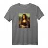 Montag Mona Lisa Funny Art Graphic T-Shirt – Sarkastisches Bad Hair Day & I Hate Mondays Design, Perfektes Geschenk für Kunst- und Montag-Hasser