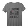 Star Wars Valentinstag T-Shirt - I Love You to the Death Star, Offizielles Merchandise für Damen, Herren & Kinder