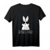 Kaninchen zeigt Mittelfinger Hasen Böses Hasi T-Shirt – Lustiges Damen T-Shirt für Ostern & Halloween, perfektes Geschenk für Freundin