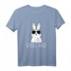 Kaninchen zeigt Mittelfinger Hasen Böses Hasi T-Shirt – Lustiges Damen T-Shirt für Ostern & Halloween, perfektes Geschenk für Freundin