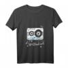 Damen Kassettenkind 80er 90er Jahre Oldschool T-Shirt mit V-Ausschnitt – Perfekt für Mottopartys & Nostalgie-Fans