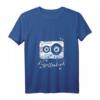 Damen Kassettenkind 80er 90er Jahre Oldschool T-Shirt mit V-Ausschnitt – Perfekt für Mottopartys & Nostalgie-Fans