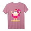 Lustiges Weihnachtsmann Flamingo Strand T-Shirt – Perfekt für Urlaub, Sommer, Geburtstag & Weihnachtsgeschenke
