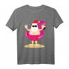 Lustiges Weihnachtsmann Flamingo Strand T-Shirt – Perfekt für Urlaub, Sommer, Geburtstag & Weihnachtsgeschenke