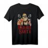Badass Santa Lustiges Weihnachtsmann T-Shirt für Erwachsene – Originelle Weihnachtskleidung mit Tattoos und Sonnenbrille, Perfekt als Geschenk