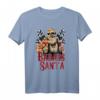 Badass Santa Lustiges Weihnachtsmann T-Shirt für Erwachsene – Originelle Weihnachtskleidung mit Tattoos und Sonnenbrille, Perfekt als Geschenk