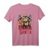 Badass Santa Lustiges Weihnachtsmann T-Shirt für Erwachsene – Originelle Weihnachtskleidung mit Tattoos und Sonnenbrille, Perfekt als Geschenk
