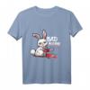 Bad Bunny Lustiges Horror Hase Halloween Kostüm Geschenk - Blutiges Kettensäge Hasen Outfit für Männer und Frauen, Perfekt für Halloween, Karneval & Horrorfilm Fans