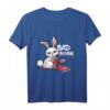 Bad Bunny Lustiges Horror Hase Halloween Kostüm Geschenk - Blutiges Kettensäge Hasen Outfit für Männer und Frauen, Perfekt für Halloween, Karneval & Horrorfilm Fans