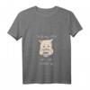 Damen Lustiges Katze Kaffee Genervt Montag Büro T-Shirt mit V-Ausschnitt - Humorvolles Design für Kaffeeliebhaberinnen und Montagmuffel