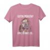 Englische Bulldogge Spruch T-Shirt - 'Guten Morgen Ganz Dünnes Eis' Lustiges Ironisches Outfit für Morgenmuffel & Büroarbeiter