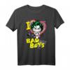 Batman Joker I Heart Bad Boys T-Shirt - Offiziell lizenziertes Superhelden-Shirt für Erwachsene und Kinder