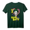 Batman Joker I Heart Bad Boys T-Shirt - Offiziell lizenziertes Superhelden-Shirt für Erwachsene und Kinder