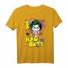 Batman Joker I Heart Bad Boys T-Shirt - Offiziell lizenziertes Superhelden-Shirt für Erwachsene und Kinder