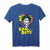 Batman Joker I Heart Bad Boys T-Shirt - Offiziell lizenziertes Superhelden-Shirt für Erwachsene und Kinder