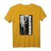 HapPanda Schwarz T-Shirt – Klassisch geschnitten, doppelt genähter Saum für Herren