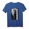 HapPanda Schwarz T-Shirt – Klassisch geschnitten, doppelt genähter Saum für Herren