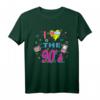 Ich liebe die 90er Jahre Retro Buntes Bad Taste Oldschool T-Shirt – Perfekt für Partys, Fasching & Urlaub auf Mallorca, Ibiza oder Goldstrand