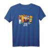 HapPanda Character Group Panels T-Shirt - Lizenziertes Design für Männer, Frauen, Jungen & Mädchen
