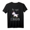 Mir Egal Ich Bin Ein Einhorn Fabelwesen Geschenk Unicorn T-Shirt - Lustiges Geschenk für Einhorn Fans, Kinder & Erwachsene zu Geburtstag & Weihnachten