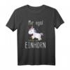 Mir Egal Ich Bin Ein Einhorn Fabelwesen Geschenk Unicorn T-Shirt - Lustiges Geschenk für Einhorn Fans, Kinder & Erwachsene zu Geburtstag & Weihnachten