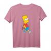 The Simpsons Bart Simpson With Slingshot T-Shirt - Offizielles Merchandise für Fans, lustiges Simpsons Fanshirt für Kinder und Erwachsene