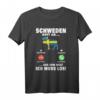 Schweden ruft an T-Shirt mit Elch und schwedischer Flagge – Perfektes Souvenir für Schweden-Urlaub & Skandinavien-Reise