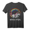 Süßes Death Metal Unicorn Punker T-Shirt für Fans von Heavy Metal, Punk & Einhörnern – Perfekt für Festivals & als Geschenk