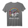 Süßes Death Metal Unicorn Punker T-Shirt für Fans von Heavy Metal, Punk & Einhörnern – Perfekt für Festivals & als Geschenk