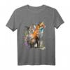 Fuchs Tierliebhaber Waldkunst T-Shirt – Perfekt für Tier- und Naturfreunde als Geschenk