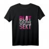 Blutgruppe Sekt T-Shirt für Damen – Lustiges Feieroutfit für Geburtstag, Weihnachten, Muttertag & Junggesellenabschied