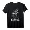 Totenkopf Filzhut Weißwurst Pirat Bayern Skull T-Shirt mit Servus - Lustiges Land- und Volksfest-Outfit für Herren und Kinder