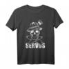 Totenkopf Filzhut Weißwurst Pirat Bayern Skull T-Shirt mit Servus - Lustiges Land- und Volksfest-Outfit für Herren und Kinder