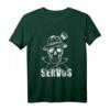Totenkopf Filzhut Weißwurst Pirat Bayern Skull T-Shirt mit Servus - Lustiges Land- und Volksfest-Outfit für Herren und Kinder