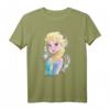 HapPanda Frozen Elsa Ice Swirl Portrait T-Shirt - Offiziell lizenziertes Disney Frozen Fanartikel