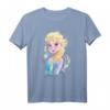 HapPanda Frozen Elsa Ice Swirl Portrait T-Shirt - Offiziell lizenziertes Disney Frozen Fanartikel