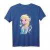 HapPanda Frozen Elsa Ice Swirl Portrait T-Shirt - Offiziell lizenziertes Disney Frozen Fanartikel