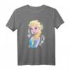 HapPanda Frozen Elsa Ice Swirl Portrait T-Shirt - Offiziell lizenziertes Disney Frozen Fanartikel
