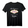 What Happens In Vegas Sin City - Las Vegas T-Shirt für Männer, perfekt als Souvenir, Geschenk zur Hochzeit, Junggesellenabschied, Vatertag, Weihnachten oder Geburtstag