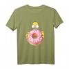 HapPanda Homer Can't Talk Eating Donut T-Shirt – Lustiges Simpsons Merchandise für Erwachsene und Kinder