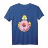 HapPanda Homer Can't Talk Eating Donut T-Shirt – Lustiges Simpsons Merchandise für Erwachsene und Kinder