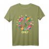 Peace Love Only Hippie Kostüm T-Shirt - Buntes Retro 60er/70er Shirt für Partys, Festivals & Halloween