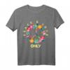 Peace Love Only Hippie Kostüm T-Shirt - Buntes Retro 60er/70er Shirt für Partys, Festivals & Halloween
