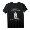 Katzen Glitzer Spruch Shirt für Katzenliebhaber - Lustiges, buntes Katzenmotiv T-Shirt für Katzenmama & Katzenpapa mit Spruch