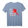Eat Sleep Hockey Repeat Lustiges Eishockey T-Shirt – Perfektes Geburtstags- & Weihnachtsgeschenk für Spieler, Trainer & Fans
