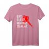 Eat Sleep Hockey Repeat Lustiges Eishockey T-Shirt – Perfektes Geburtstags- & Weihnachtsgeschenk für Spieler, Trainer & Fans