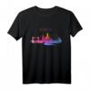 London Skyline Wasserfarbe T-Shirt – UK Souvenir Geschenk für England- und Großbritannien-Liebhaber